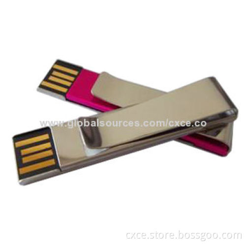 USB Memory Stick,2GB/4GB/8GB/16GB/32GB/64GB High-speed Metal Tie Clip Style